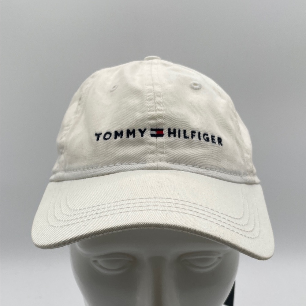 NWT Tommy Hilfiger Baseball Golf Hat Logo Cap with Tricolor Emblem NEW